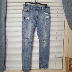 JEANS American Eagle Ne(x)t Level Flex Slim Distressed Ripped Size 34x34 Unisex
